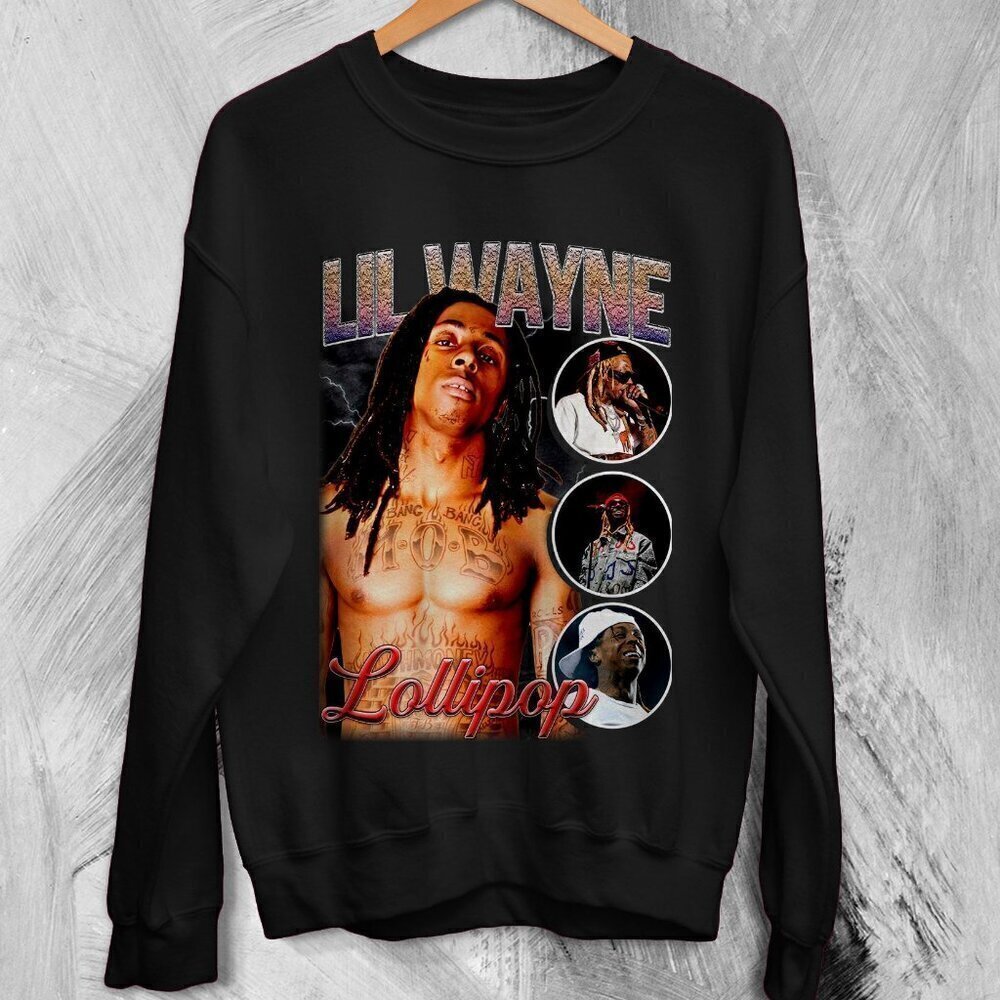 Lil Wayne Bootleg Lollipop Tha Carter Rapper Tour Hip Hop Music Sweatshirt .